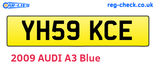 YH59KCE are the vehicle registration plates.