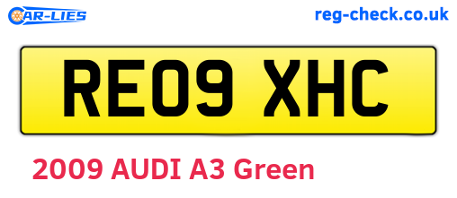 RE09XHC are the vehicle registration plates.