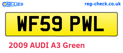 WF59PWL are the vehicle registration plates.