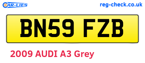 BN59FZB are the vehicle registration plates.