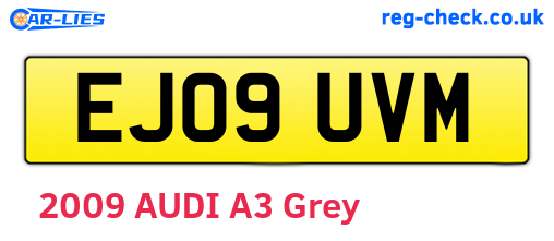 EJ09UVM are the vehicle registration plates.