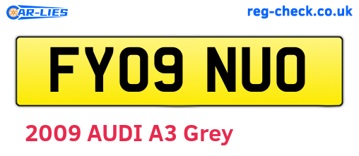 FY09NUO are the vehicle registration plates.