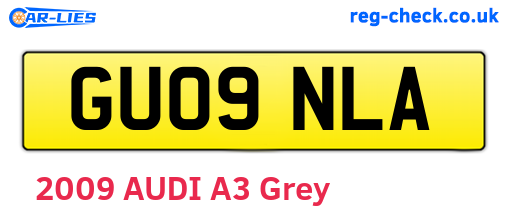 GU09NLA are the vehicle registration plates.