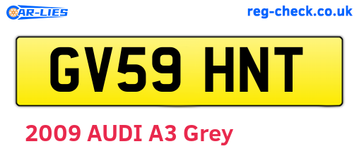 GV59HNT are the vehicle registration plates.