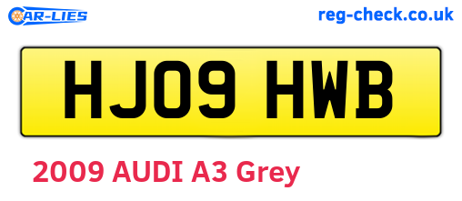 HJ09HWB are the vehicle registration plates.