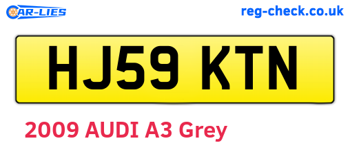 HJ59KTN are the vehicle registration plates.