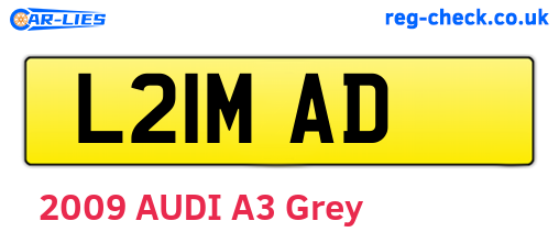 L21MAD are the vehicle registration plates.