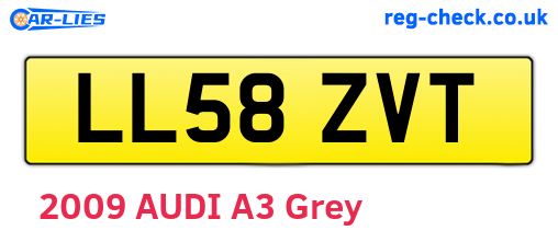 LL58ZVT are the vehicle registration plates.