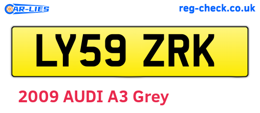 LY59ZRK are the vehicle registration plates.