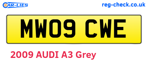 MW09CWE are the vehicle registration plates.