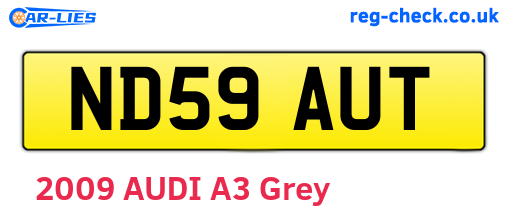 ND59AUT are the vehicle registration plates.