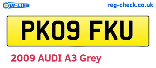 PK09FKU are the vehicle registration plates.