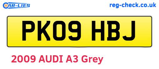 PK09HBJ are the vehicle registration plates.