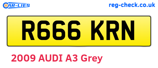 R666KRN are the vehicle registration plates.