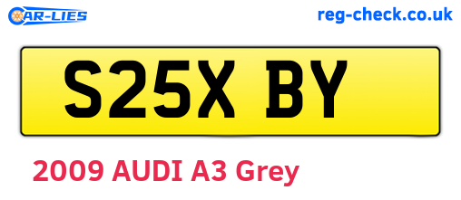 S25XBY are the vehicle registration plates.