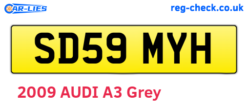 SD59MYH are the vehicle registration plates.