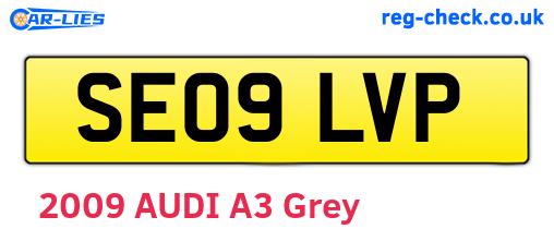 SE09LVP are the vehicle registration plates.