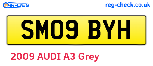 SM09BYH are the vehicle registration plates.