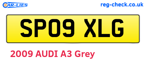 SP09XLG are the vehicle registration plates.