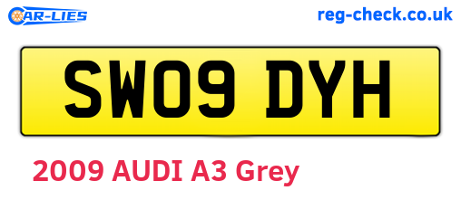 SW09DYH are the vehicle registration plates.