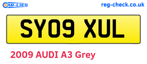 SY09XUL are the vehicle registration plates.