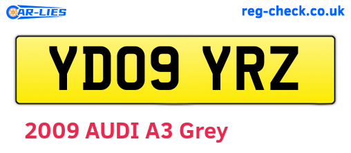 YD09YRZ are the vehicle registration plates.