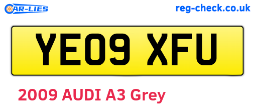 YE09XFU are the vehicle registration plates.