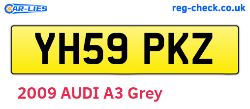 YH59PKZ are the vehicle registration plates.