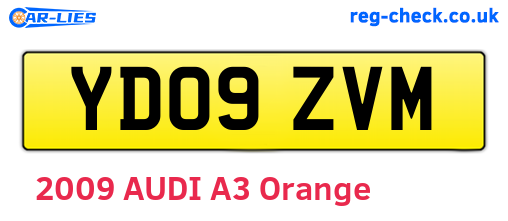YD09ZVM are the vehicle registration plates.