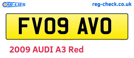 FV09AVO are the vehicle registration plates.
