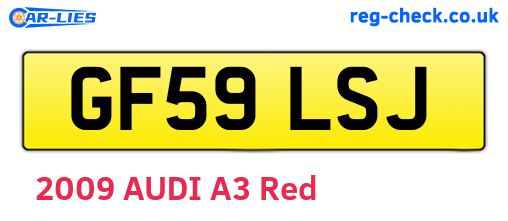 GF59LSJ are the vehicle registration plates.