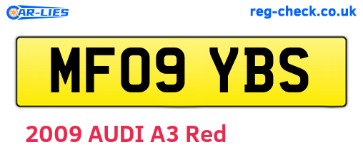 MF09YBS are the vehicle registration plates.