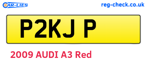 P2KJP are the vehicle registration plates.