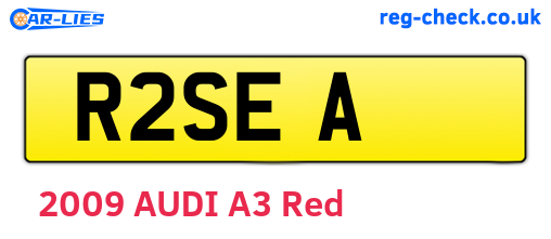 R2SEA are the vehicle registration plates.