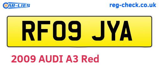 RF09JYA are the vehicle registration plates.