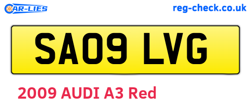SA09LVG are the vehicle registration plates.