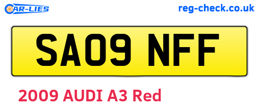 SA09NFF are the vehicle registration plates.