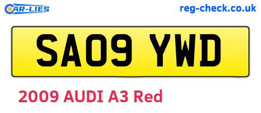 SA09YWD are the vehicle registration plates.