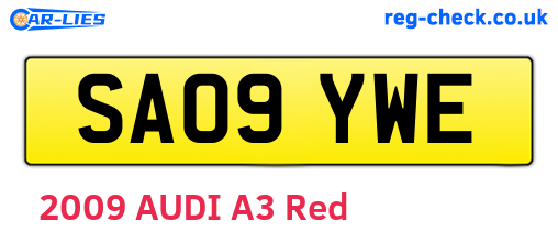 SA09YWE are the vehicle registration plates.