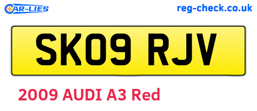 SK09RJV are the vehicle registration plates.