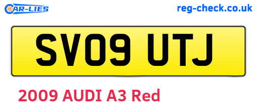SV09UTJ are the vehicle registration plates.
