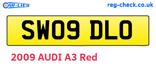 SW09DLO are the vehicle registration plates.