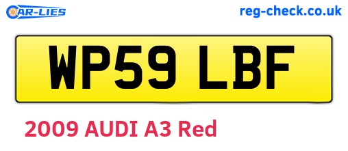 WP59LBF are the vehicle registration plates.