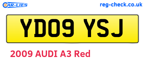 YD09YSJ are the vehicle registration plates.