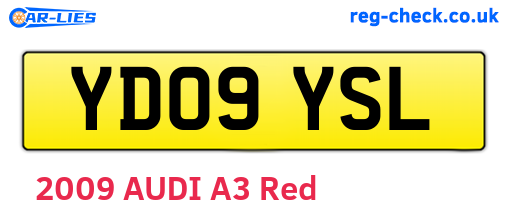 YD09YSL are the vehicle registration plates.