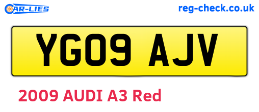 YG09AJV are the vehicle registration plates.