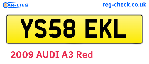 YS58EKL are the vehicle registration plates.