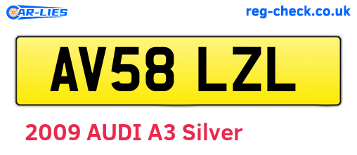 AV58LZL are the vehicle registration plates.