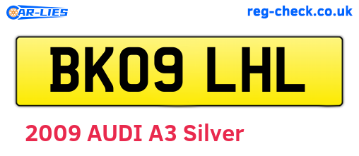 BK09LHL are the vehicle registration plates.