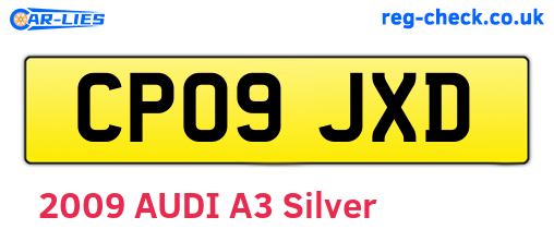 CP09JXD are the vehicle registration plates.